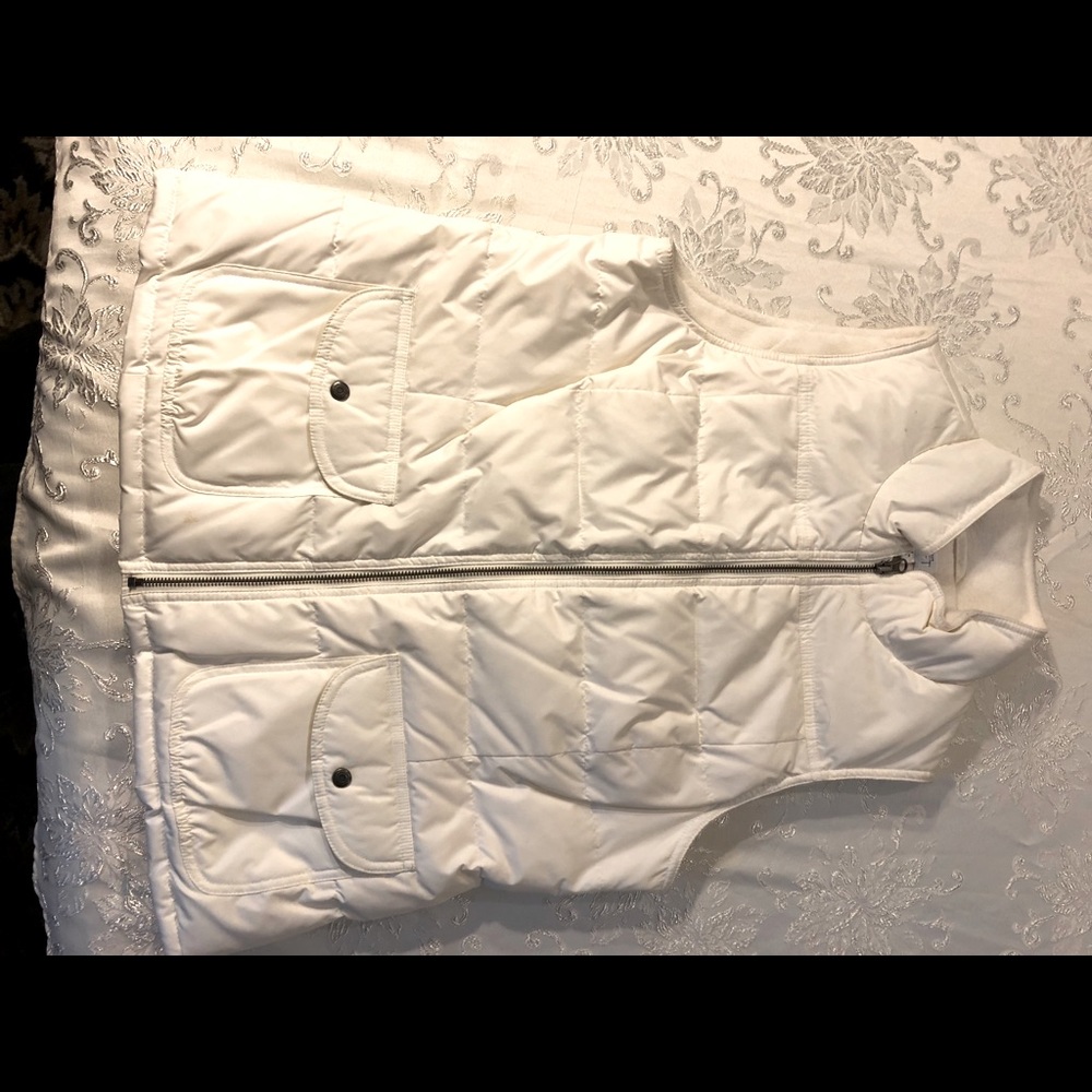 Winter white vest